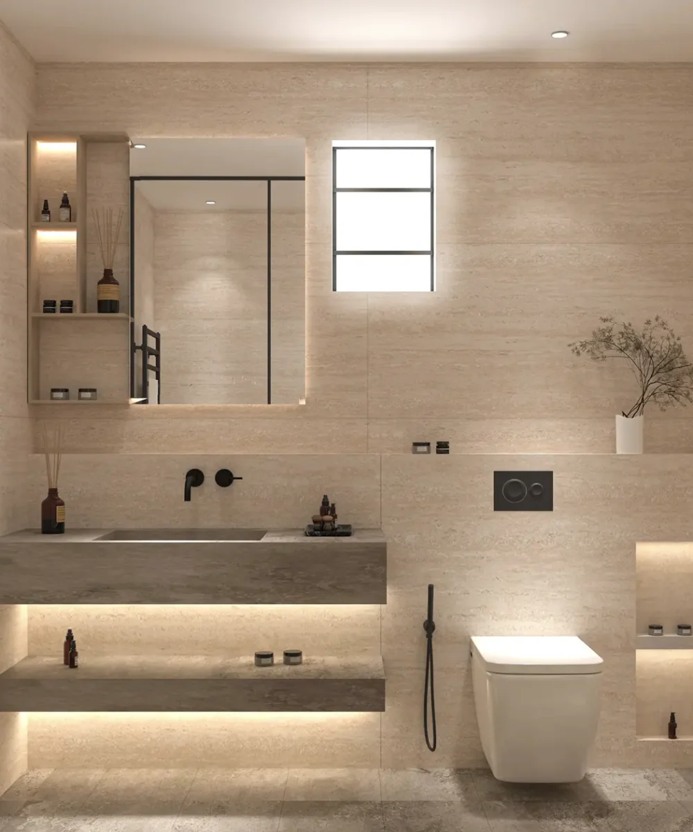 Travertine Marvel Cream.